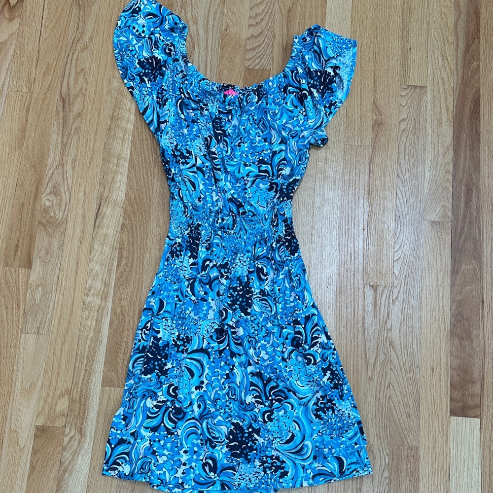 Lilly Pulitzer Blue Swirl Summer Women’s Dress